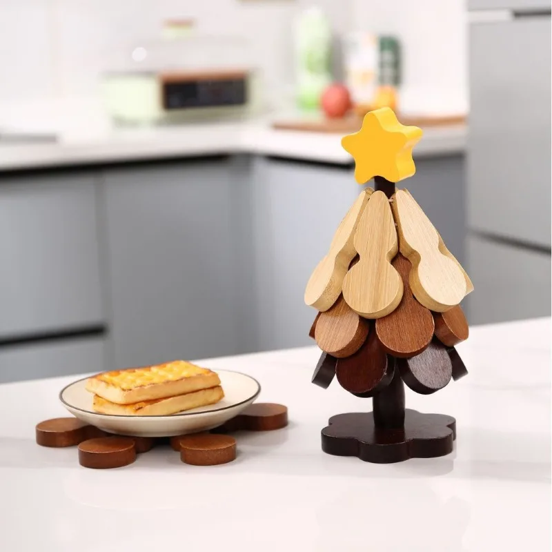 カップコースター-無垢材-ホームデコレーション-デスクトップデコレーション-食器-断熱パッド-水カップ-ドリンク-食事マット-クリスマスギフト
