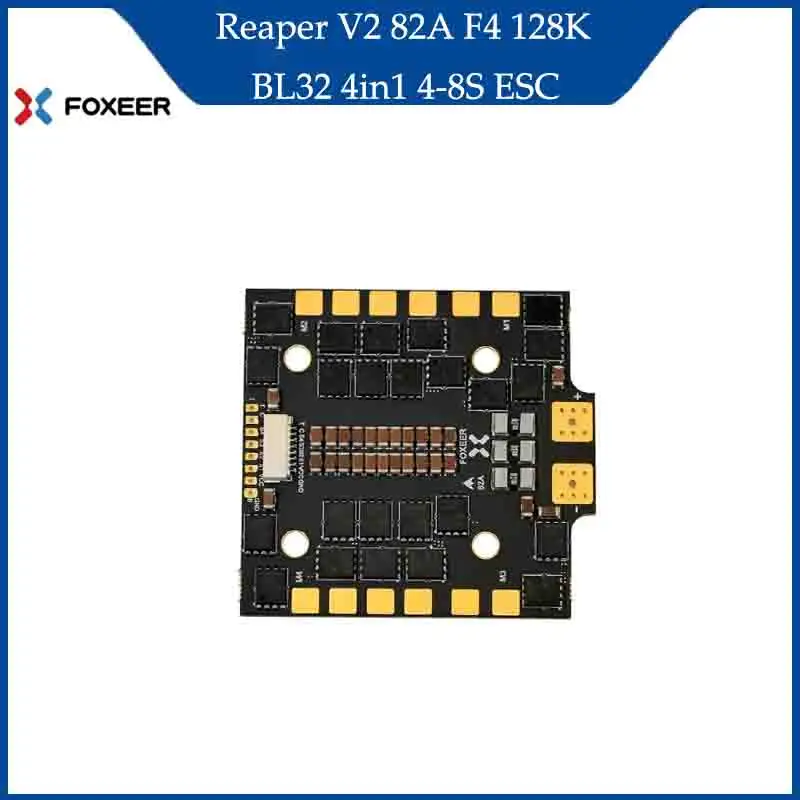 

Foxeer Reaper V2 82A F4 128K BL32 4in1 4-8S ESC for FPV drones Accessories RC