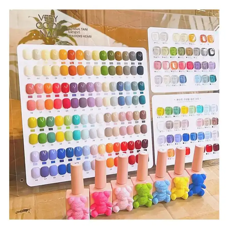 Bear 60 Colors Gel Nail Polish Set Gel Polish Set Easy Soak Off 15 ml Gel Polish Nail Kit Nail Salon  Profession