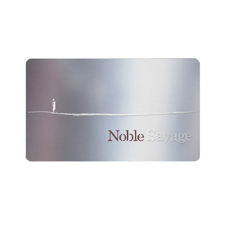 الشركة المصنعة المخصصة طباعة الفولاذ المقاوم للصدأ بطاقة الأعمال قطع الليزر معدن أسود تصميم الأزهار شخصية مصقول