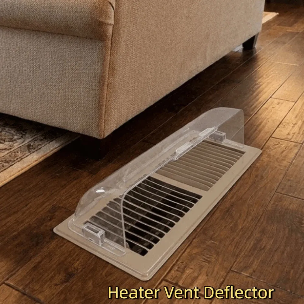 Retractable Magnetic Air Conditioner Vent Deflector Adjustable Plastic Heater Vent Deflector Transparent Anti-Direct Blowing