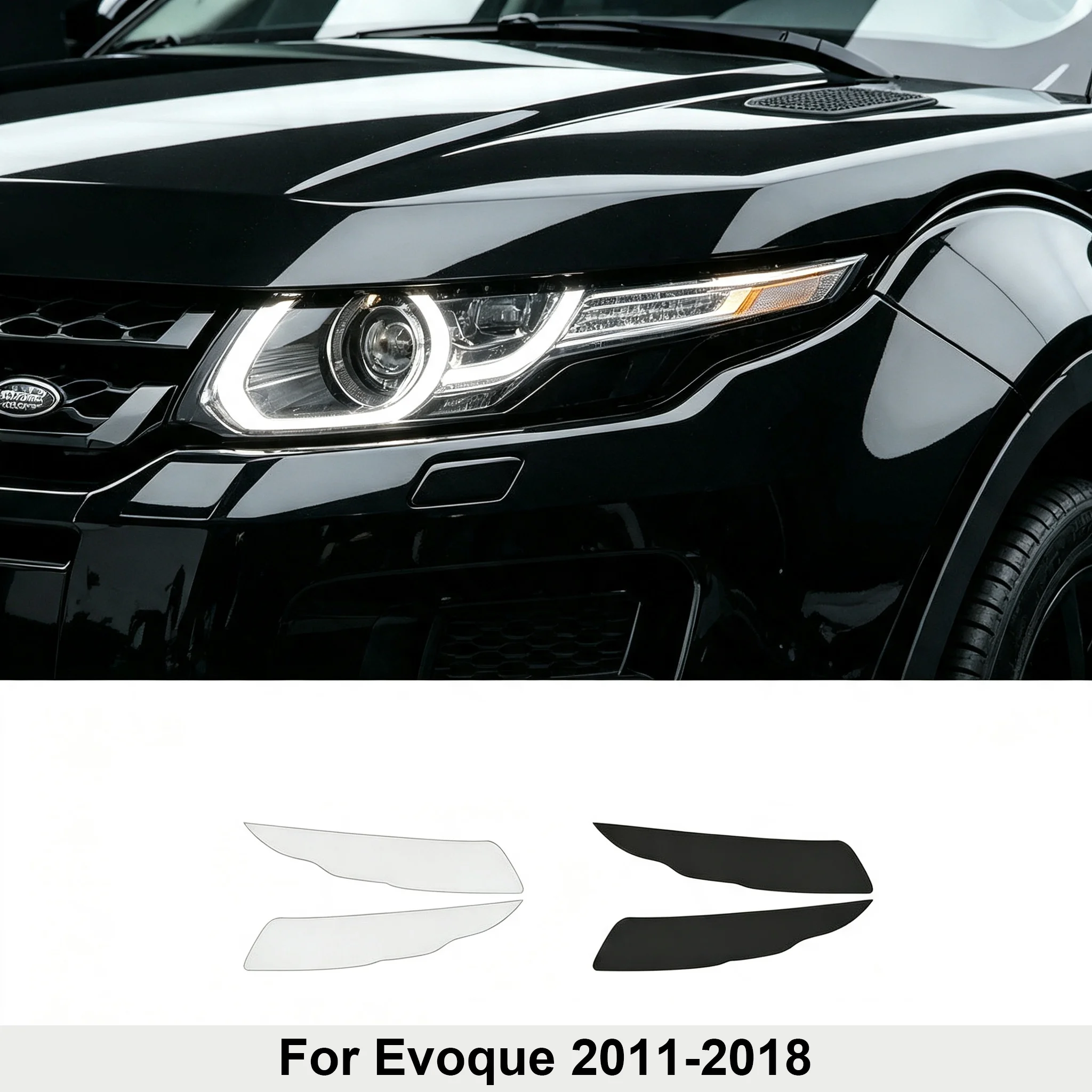 Für Range Rover Evoque L538 2011-2018 Auto-Scheinwerfer Transparente TPU-Schutzfolie Kratzfeste PPF-Schutzfolie Aufkleber – Detail 1