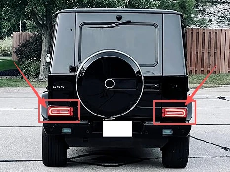 Red Lens Low Porfile All-New Design Full LED Sequential Blink Tail Lights for 1999-18 W463 G-Class G500 G550G55 G63