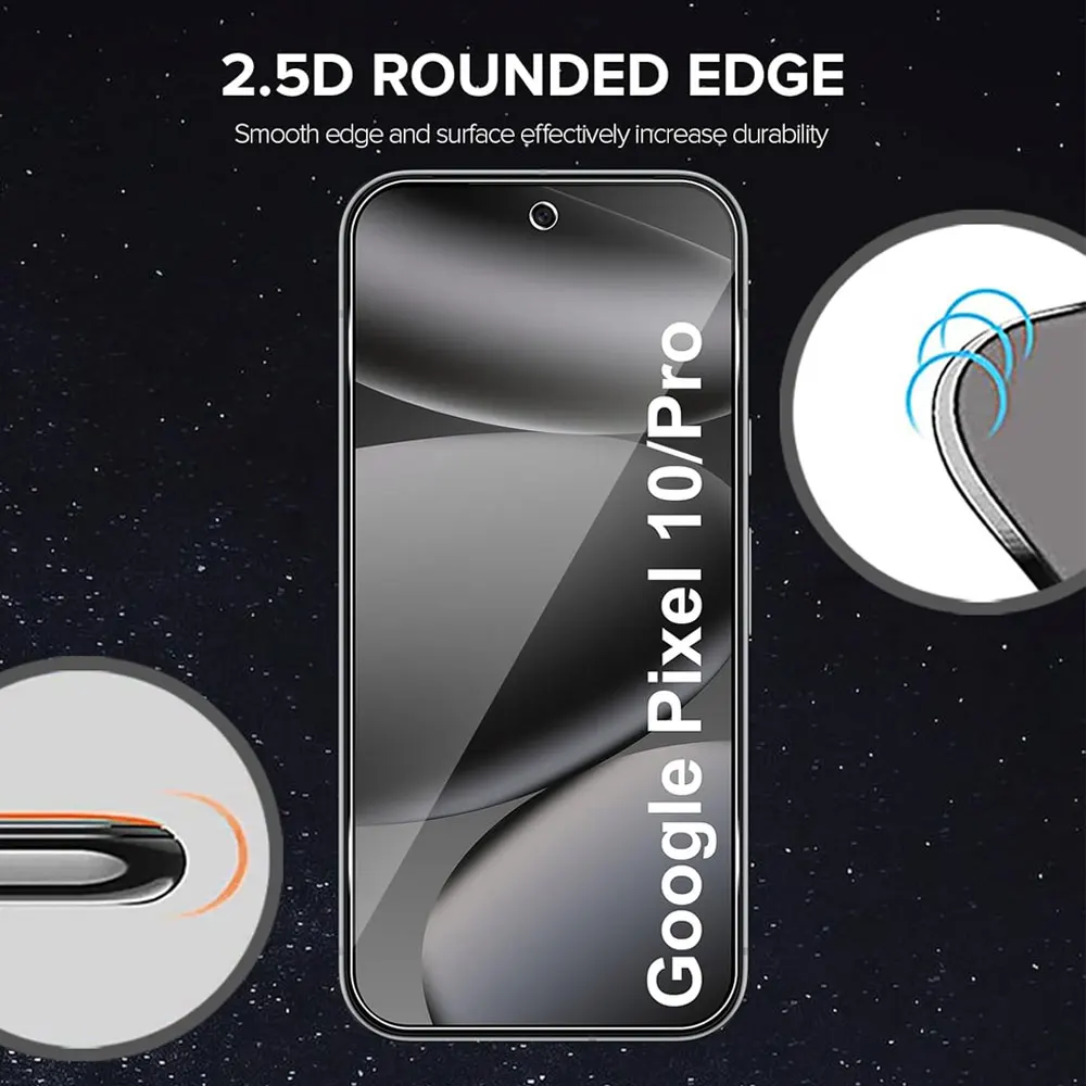 3 Stück gehärtetes Glas für Google Pixel 10 High Clear Displayschutzfolie Pixel 10 Pro XL Entsperren Schutzglasabdeckung Pixel10 Pro – Detail 6