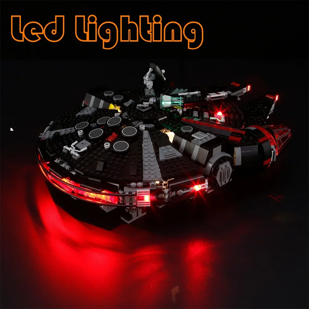 Starsing War Movie Led Light Kit For 75389 The Dark Falcon Millennium Falcon Not Building Blocks (Only Lighting Set)