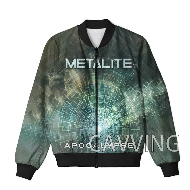 

CAVVING 3D Printed Metalite Band Zipper Bomber Jackets Men Overcoat Mens Coat Zip Up Jackets for Women/Men