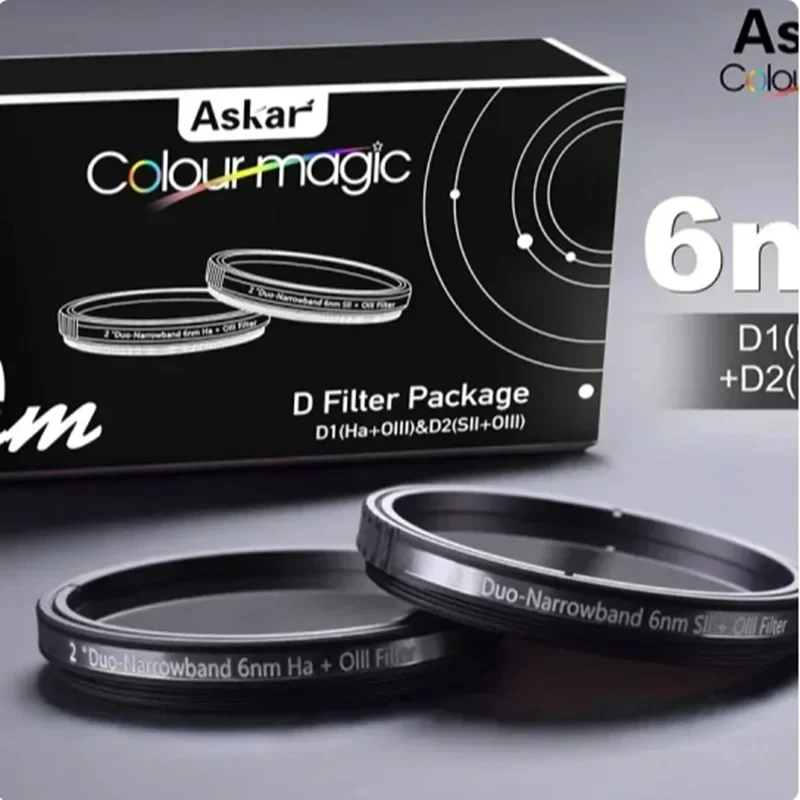 Askar Color Magic Duo-Smalband 6nm D2 H-Een/O-III & S-II/o-III Set di filtri per la formazione dell'immagine (2 filtri)-2