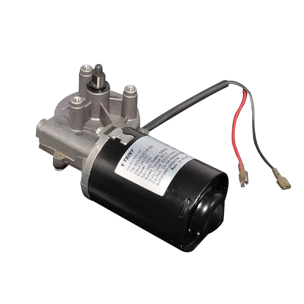 30W 12V 24V High Torque DC Worm Gear Reducer Reversible Worm Gear Motor Wiper Barbecue Grill Motor Electric Gear Box Motor
