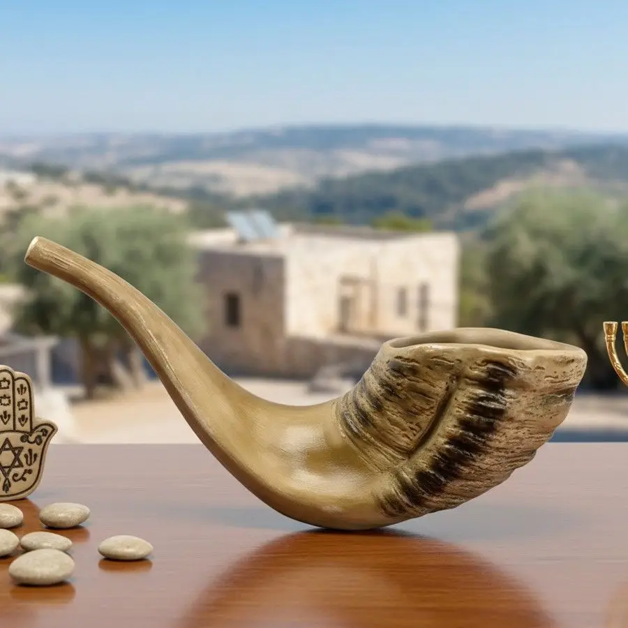High Quality Resin Horn Decorations, High-value Room Desktop Vintage Home Decor, Artistic Ornaments, Jewish Sheep Horn Ornaments