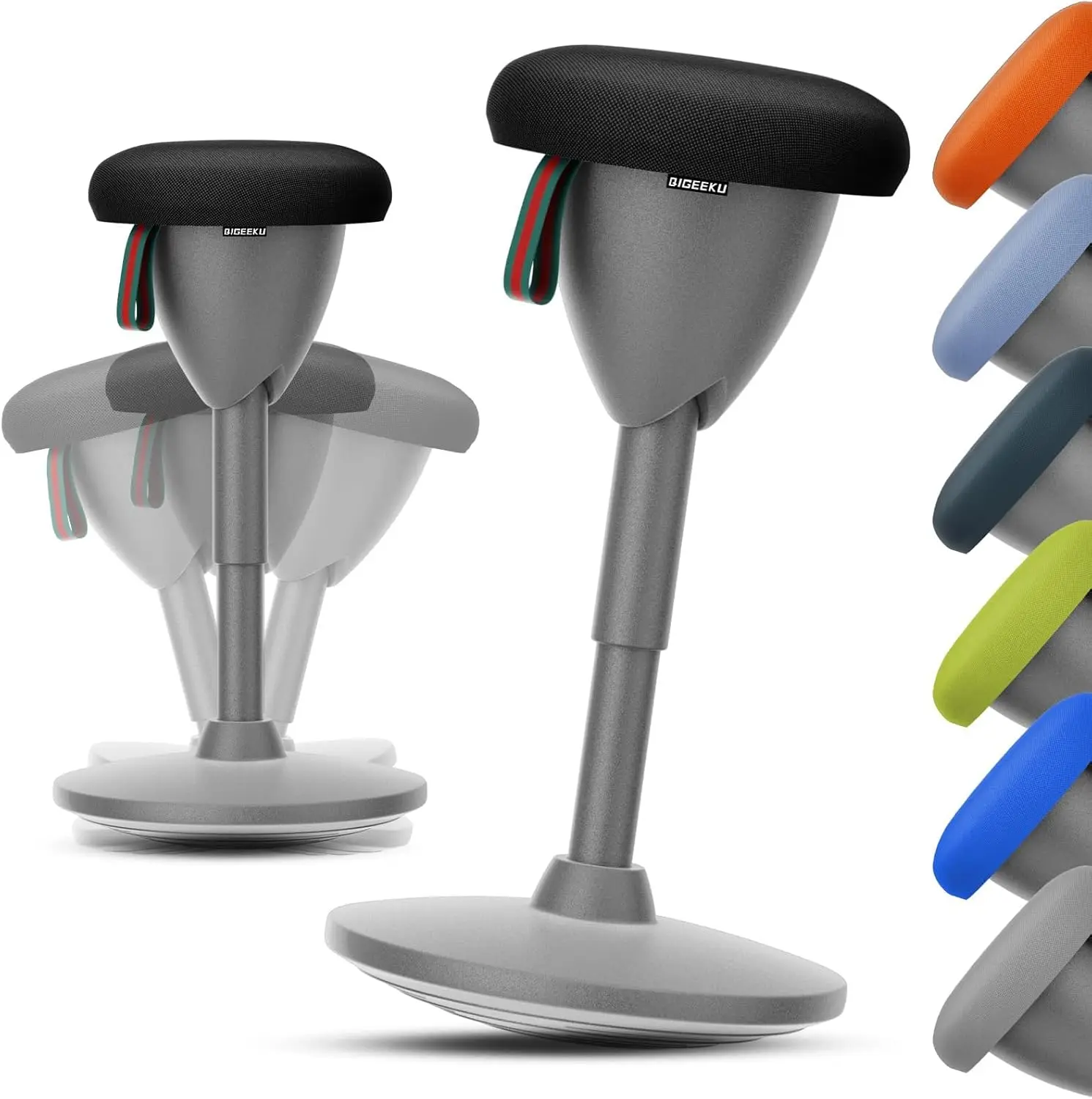 

Adjustable Standing Desk Chair, Ergonomic Wobble Stool Standing Desk Stool, Encourage Good Posture, Height Adjustable Stool