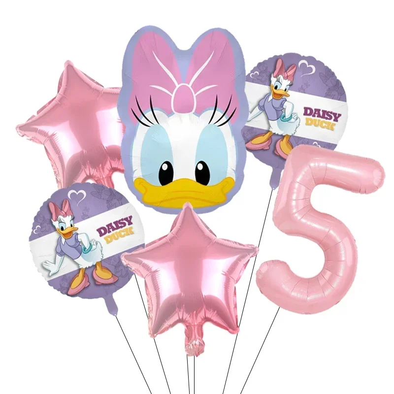 Cartoon Donald Nummer Eend Daisy Aluminium Film Ballon Set Bolvormige DIY Verjaardag Arrangement Feestdecoratie Ballonnen Kawaii