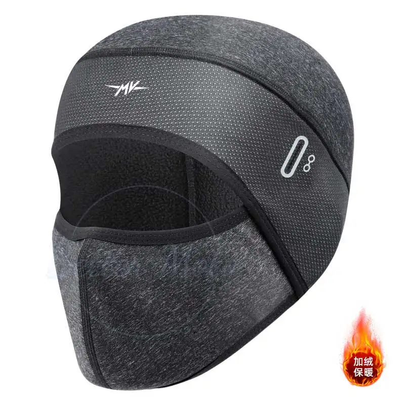 for mv ROCKBROS Balaclava Men's Hat Winter Women Motorcycle Mask Warm Cycling Helmet Liner Caps Windproof Breathable Washable Eq