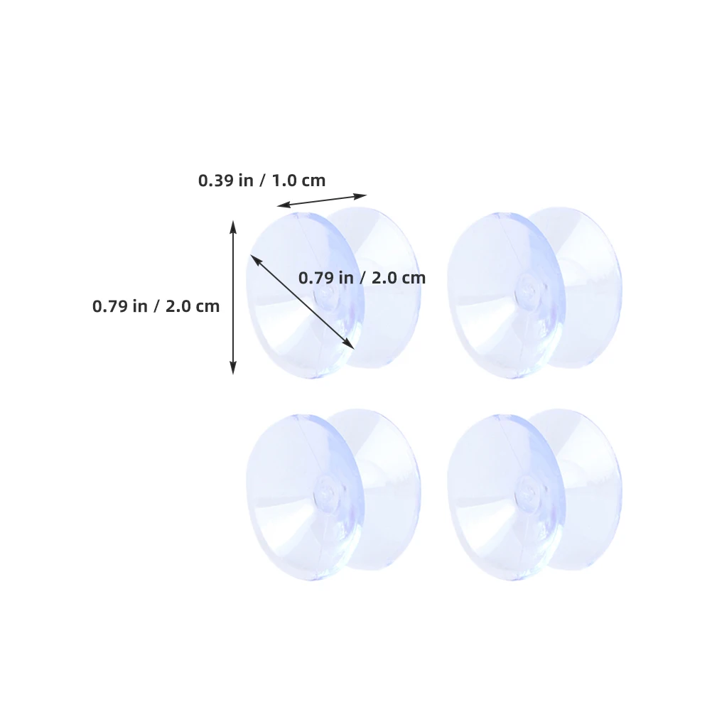 

20 Double Sided Suction Cups PVC Anti Slip Pads for Glass Table Tops Furniture Protection Easy Clean Home Decor