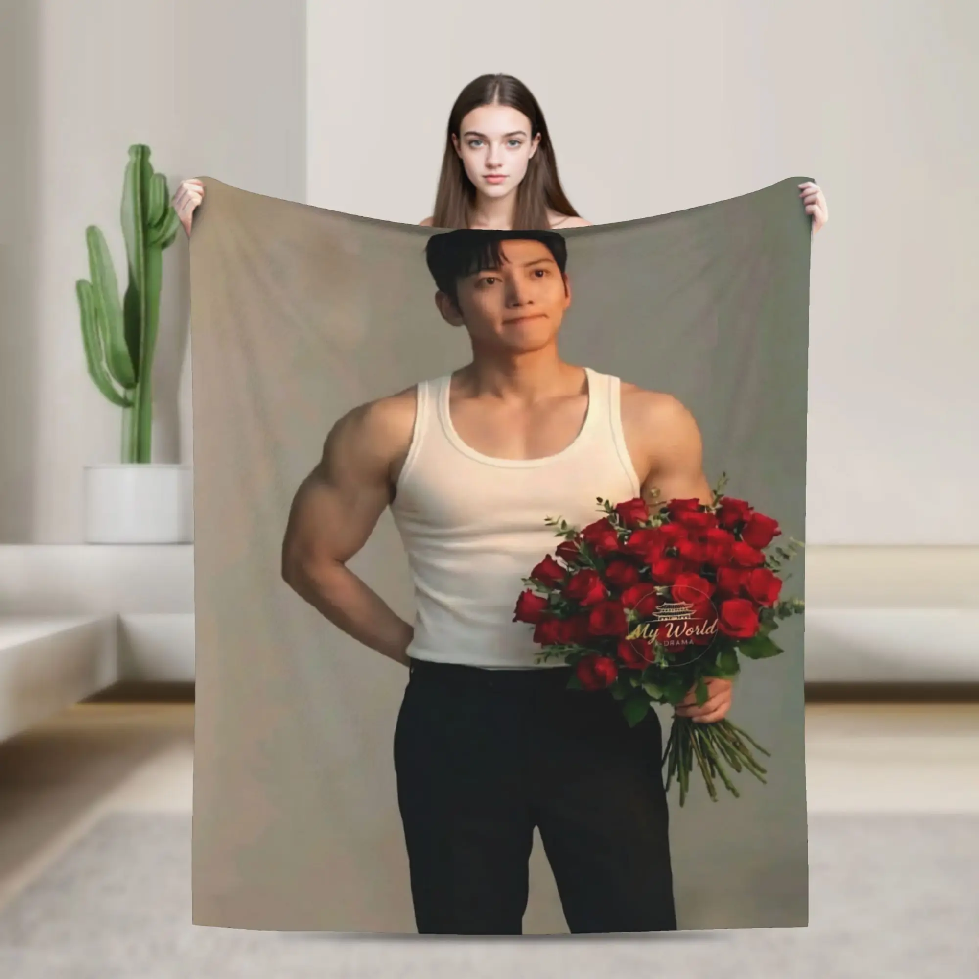 Ji Chang-Wook Accessories Blanket Cozy Soft  Throw Blankets for Sofa 50x60 Inches Multi-size Throws And Blankets