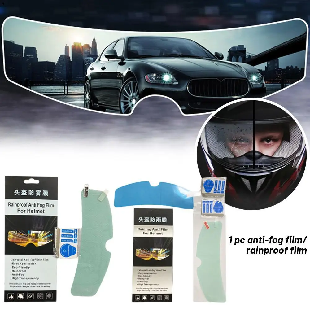 Universal Motorcycle Helmet Anti-fog Patch Multi-functional Nano Coating Helmet Vision Transparent Rain Film Patch