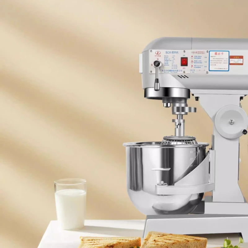 

Commercial Stand Mixer with 3-in-1 Functions: Kneading, Whipping, and Mixing for Dough, Fillings, Cream and Fresh Milk JT40