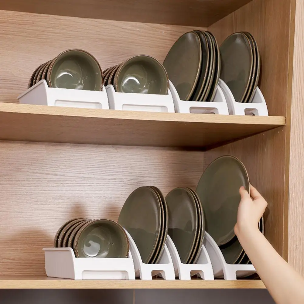 

1PC Carbon Steel Cabinet Shelves Plates And Dishes Bowl Multifunctional Holder Rack Kitchen Organizer Supplies Cup Rack Sto P3Z3