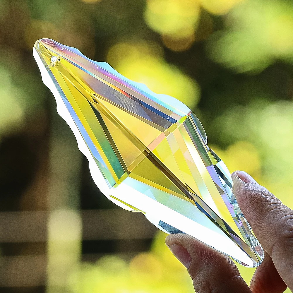 مزدوجة وأشار بريزم قلادة ، AB ضوء لون الكريستال ، محظوظ عقدة ، قوس قزح صانع ، sunالماسك ، غرفة المعيشة الثريا الملحقات ، 120 مللي متر