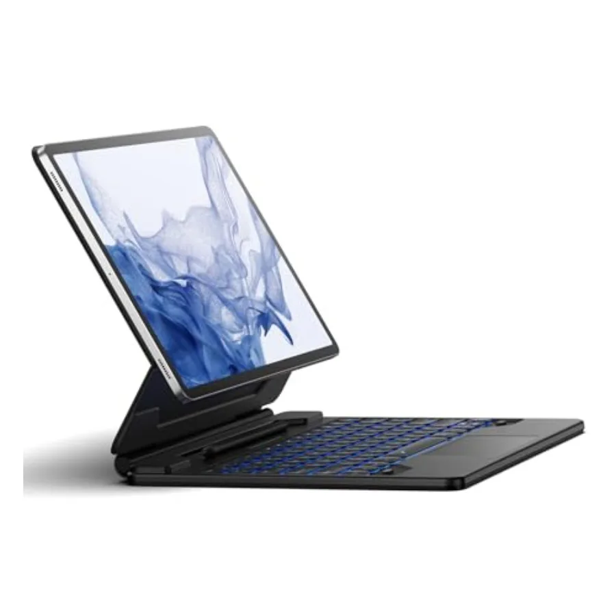 

For Samsung Galaxy Tab S10+ Plus/S9+ Plus/S9 FE+ Plus/S8+ Plus/S7+ Plus/S7 FE Case with Keyboard: 12.4 Floating Cantilever Magn
