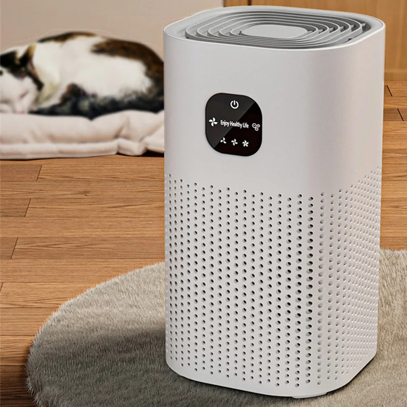 Luftreiniger mit Luftbefeuchter-Kombination für Heimallergien und Haustiere, Raucher im Schlafzimmer, echter H13-HEPA-Filter, 2-in-1