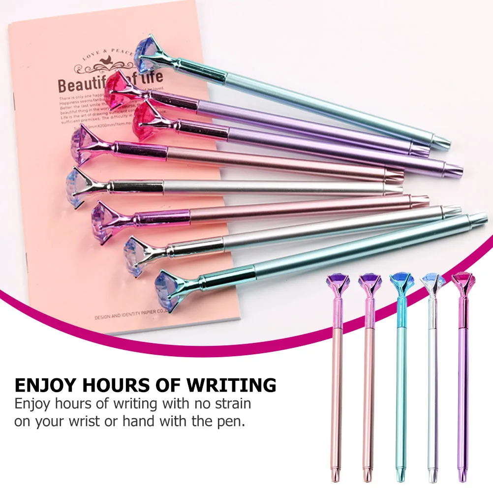 

5 Pcs Diamond Pen Pens for School Gel Black Supplies Plastic Student