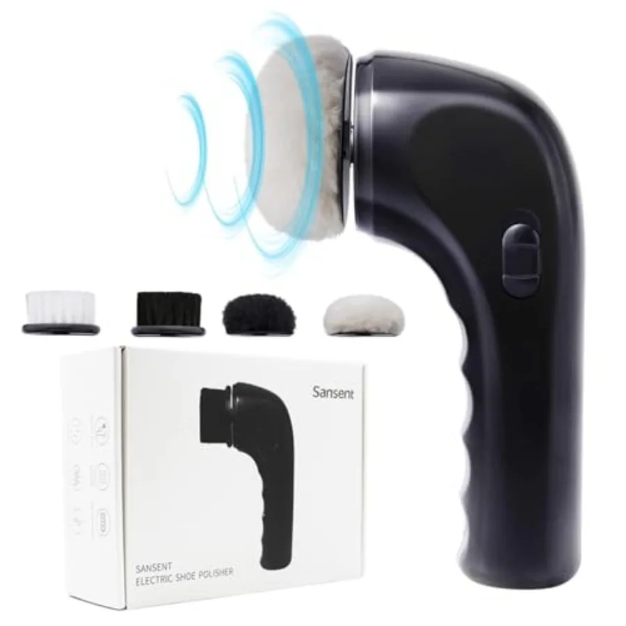 

Electric Shoe Shine Kit Electric Shoe Polisher Brush Shoe Shiner Dust Cleaner Portable Leather Care Kit for Shoes