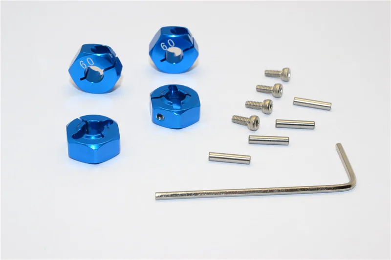 GPM ALLOY HEX ADAPTOR (6MM THICK)-4PCS For SLASH 4X4 1:10