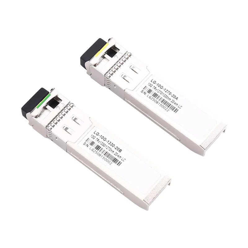 10G BIDI LC SFP+ Module 1270/1330Nm Single Mode 20KM Fiber Optic Module For HORACO Switch