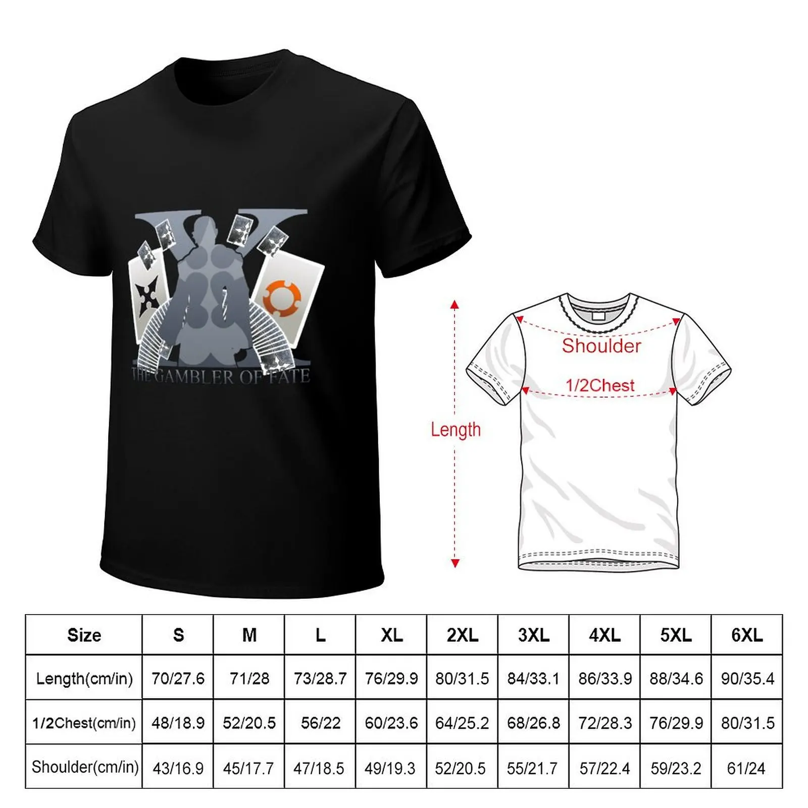 THE GAMBLER OF FATE T-Shirt Casual All Match Short Sleeve T-Shirt