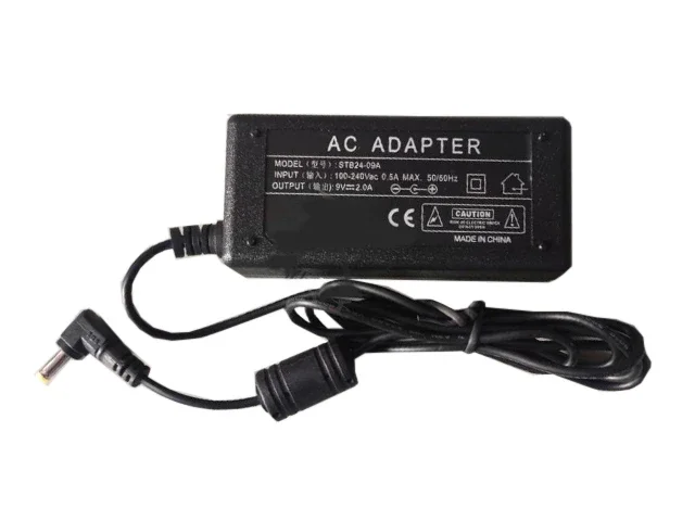 

Power Adapter STB24-09A, 9V 2A, Barrel 4.0/1.7mm, 2-Prong