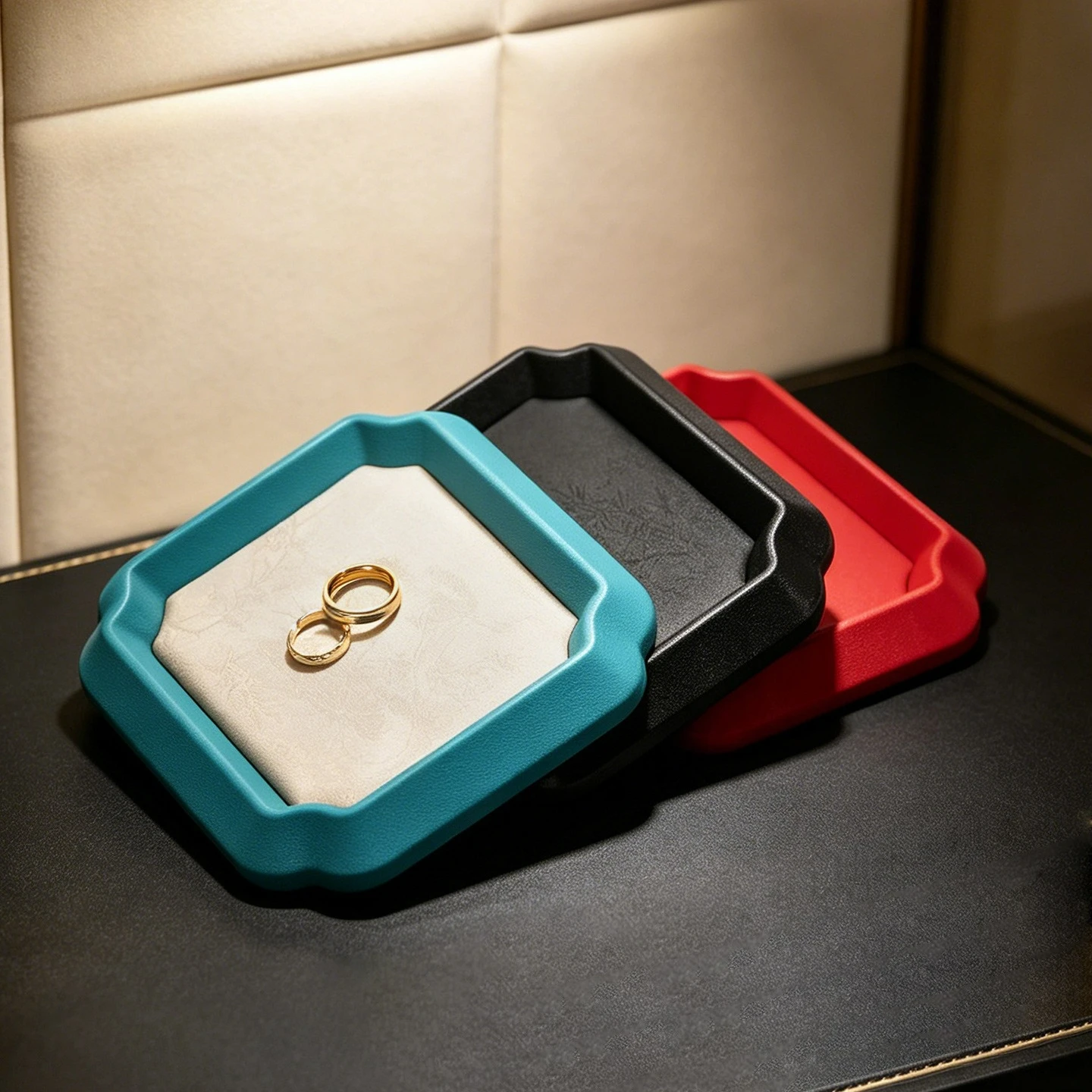 高級ジュエリートレイ、文化玩具、翡翠と翡翠保管用トレイ、中国風ジュエリートレイ