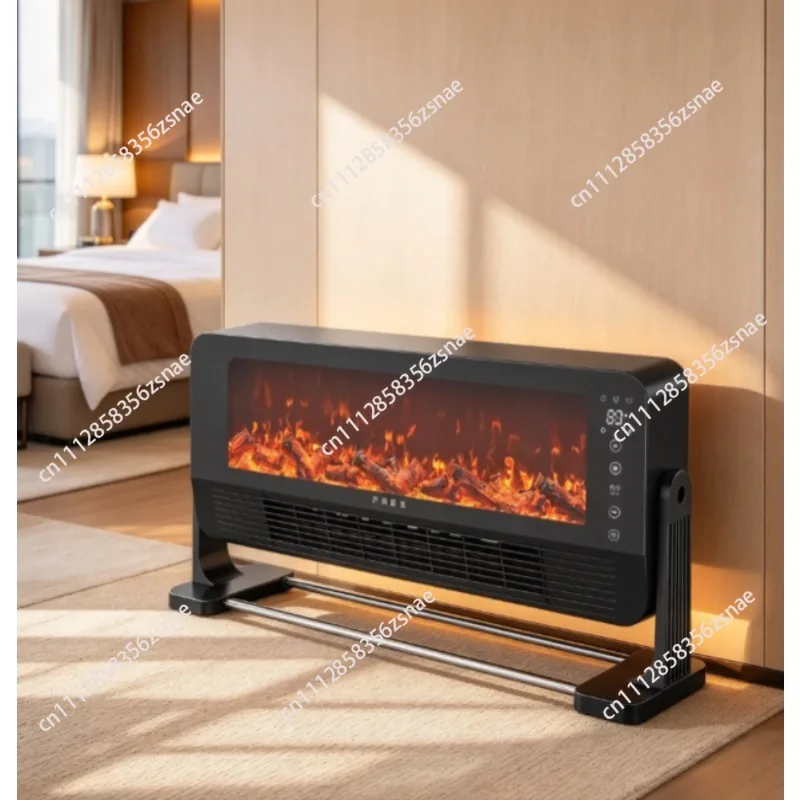 Wall-Mounted Electric Fireplace Simulation Flame Heater Remote Control Household Heat Warm Fan Calentadores Electricos De Hogar