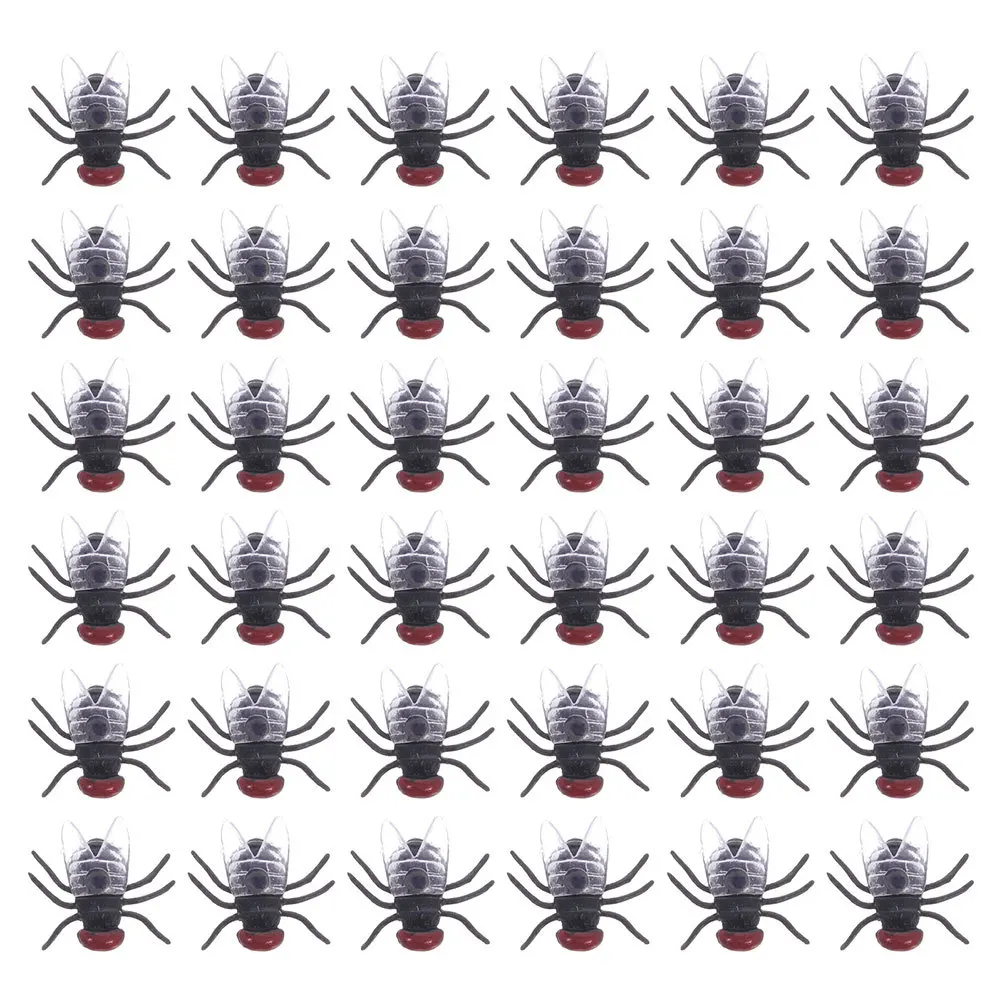 

120 шт. Имитация насекомых (мух), декоративные игрушки, искусственные модели, черные