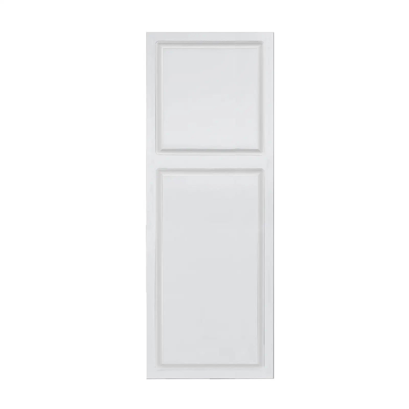 Puerta de cabaña de 2 paneles de 3/4" de grosor y 22 pulgadas. x 84 pulgadas. Deslizante de granero blanco de MDF