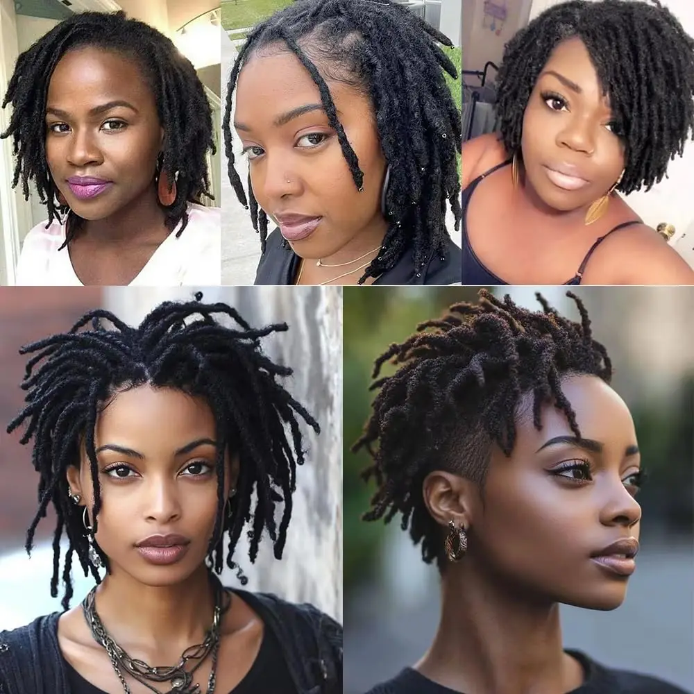 Afro Kinky Curly Braiding Bulk Hair for Mini Braiding Twists Afro Kinky Bulk Hair for Dreadlock Extensions Repair Locs Women