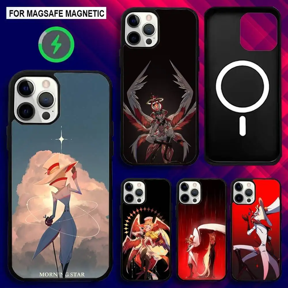 

H-HazbinS Lucifer Phone Case For iPhone 16e,16,15,14,13,12,11,Plus,Pro,Max,Mini Magsafe Magnetic Wireless Charging