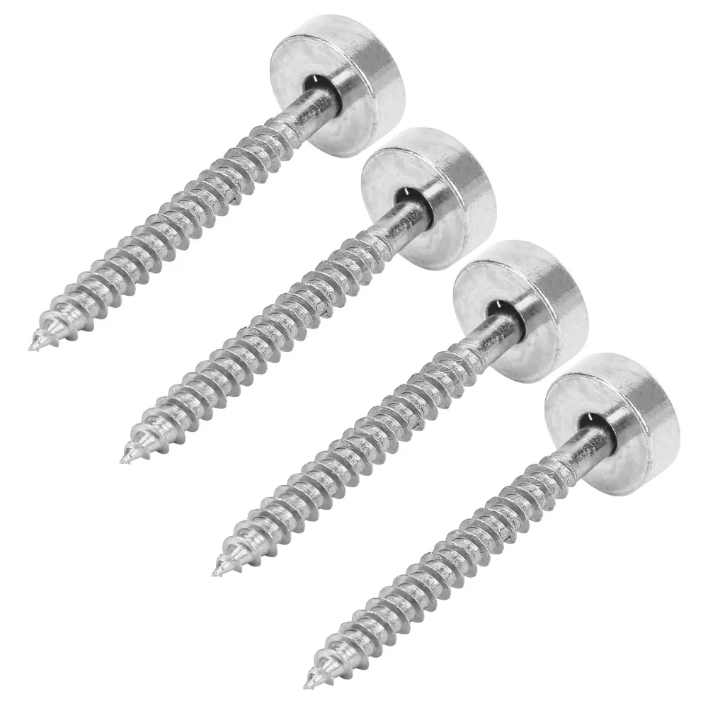 4pcs Metal ​Guitar Neck Joint Bushing Set​ Silver/Black/Gold ​With Screw​ ​Guitar Neck Joint Ferrules​