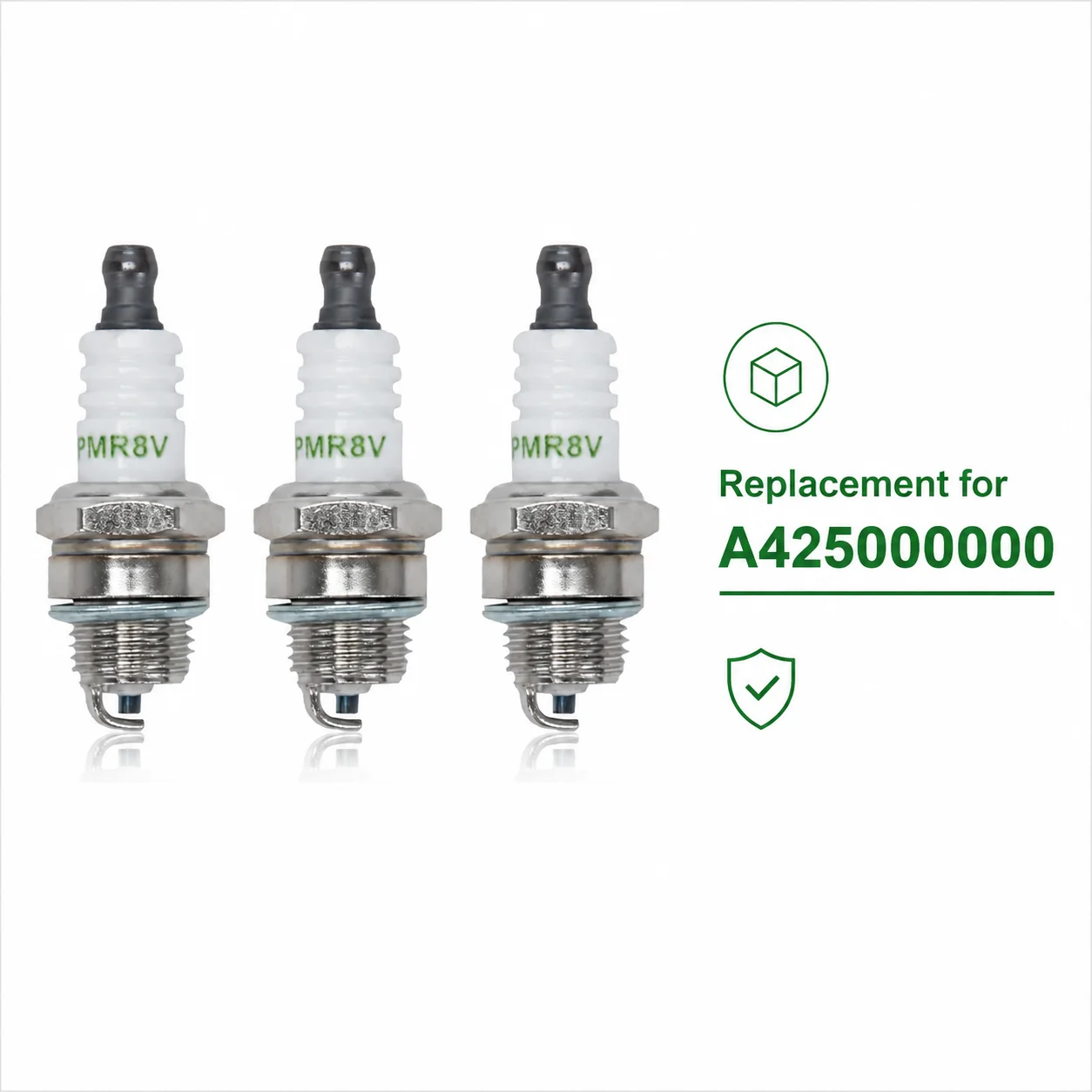 3 Pack BPMR8Y BPM8Y Spark Plug Kit For Echo SRM225 CS310 CS352 Shindaiwa L8RTC Replaces NGK A425000000 Small Engine Parts