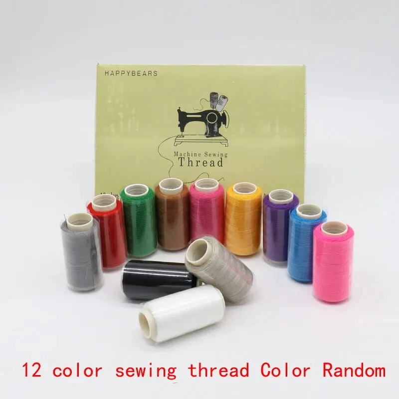 12color Polyester Sewing Thread 260yards Soft Multifunctional Bobbin For Originality Pattern Sewing Machine DIY Sewing Tools