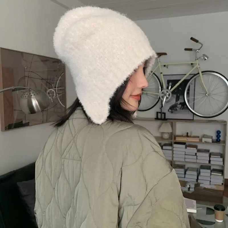 

39BD шапка с медвежьими ушками, женская ветрозащитная шапка-берет, новогодний головной убор, аксессуары для одежды