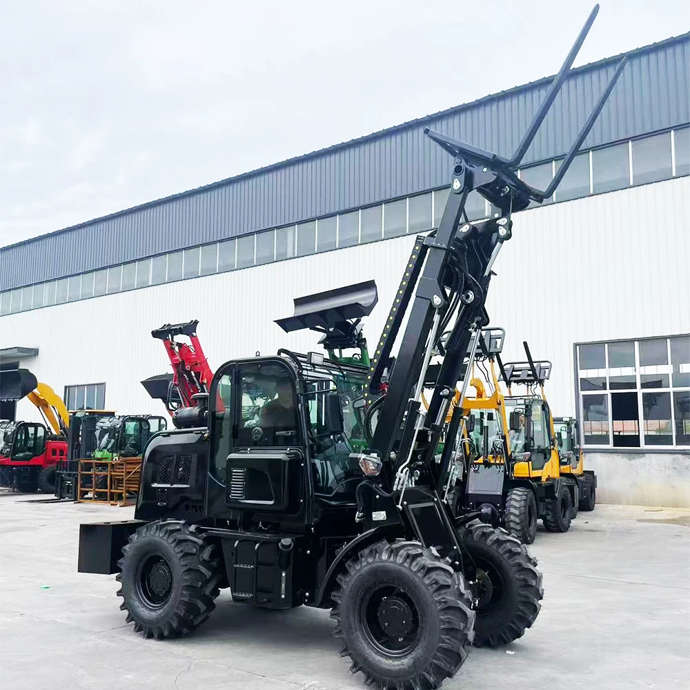 Wheel Loader CE Certified 4WD Diesel Compact Multifunctional Front Loader For Agriculture Material Handling