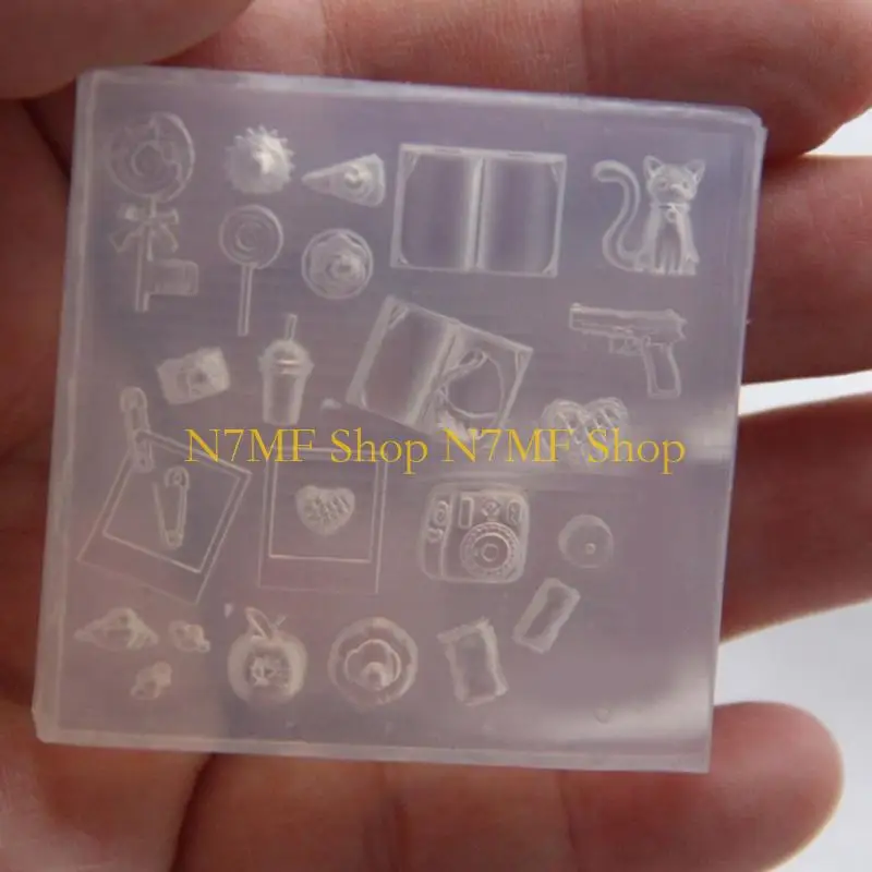 

N7MF Unique Shaped Art Ornament Silicone Mold Creative DIY Craft Tool For Unique Manicure Design