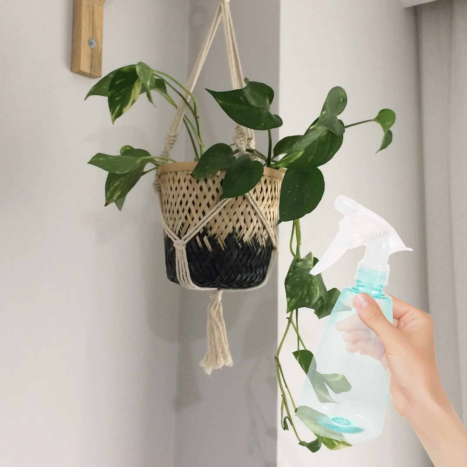 

500Ml Spray Bottle Reusable Portable Liquid Spray For Watering Bonsai Flowers Herbs Succulents Garden Office Car Cleaning Home