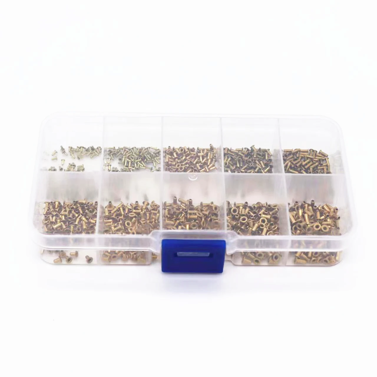 1000Pcs GB876 M0.9 M1.3 M1.5 M1.7ผสมชุด Tubular Rivets Double-Sided Circuit Board PCB เล็บทองแดง Hollow rivet Nuts Kit