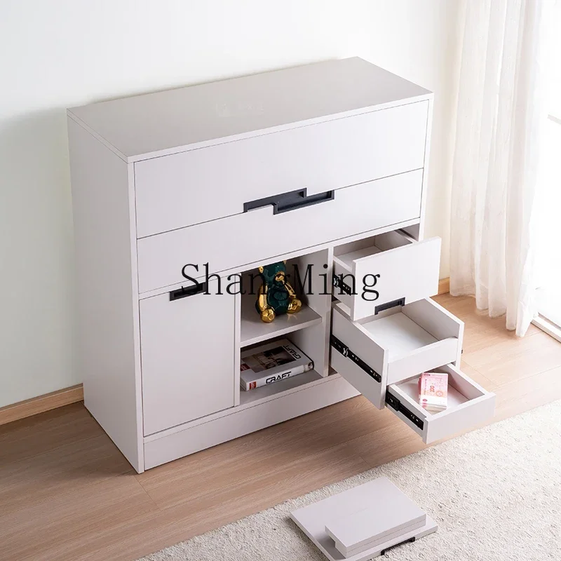 SM Hidden Compartment Storage Cabinet Multifunctional Anti-theft Household Drawer-style Capacity Solid Wood Safe Storage Cabinet