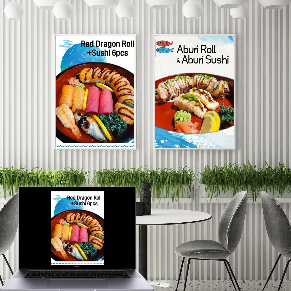 1pcs A4-A3-A2 custom photo Food Restaurant Advertising Poster -HD printing canvas No frame Personalized Dining Scene Decor Wall