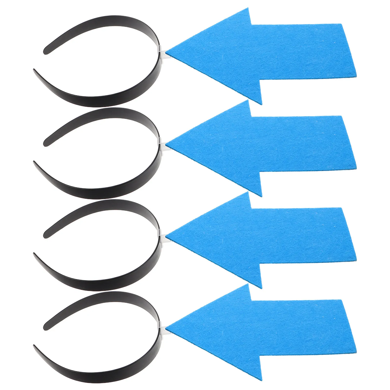 

4Pcs Novelty Headbands with Arrow Design Fun Party Hair Accessories for Festival Christmas Halloween Graduation Events