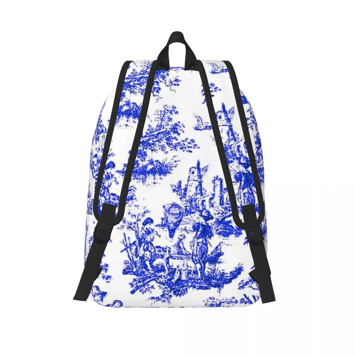 Nomades Artsy Vintage Toile De Jouy Student Backpack School Bag Hiking Travel Daypack Men Women Fashion Bookbag Shoulder Bags