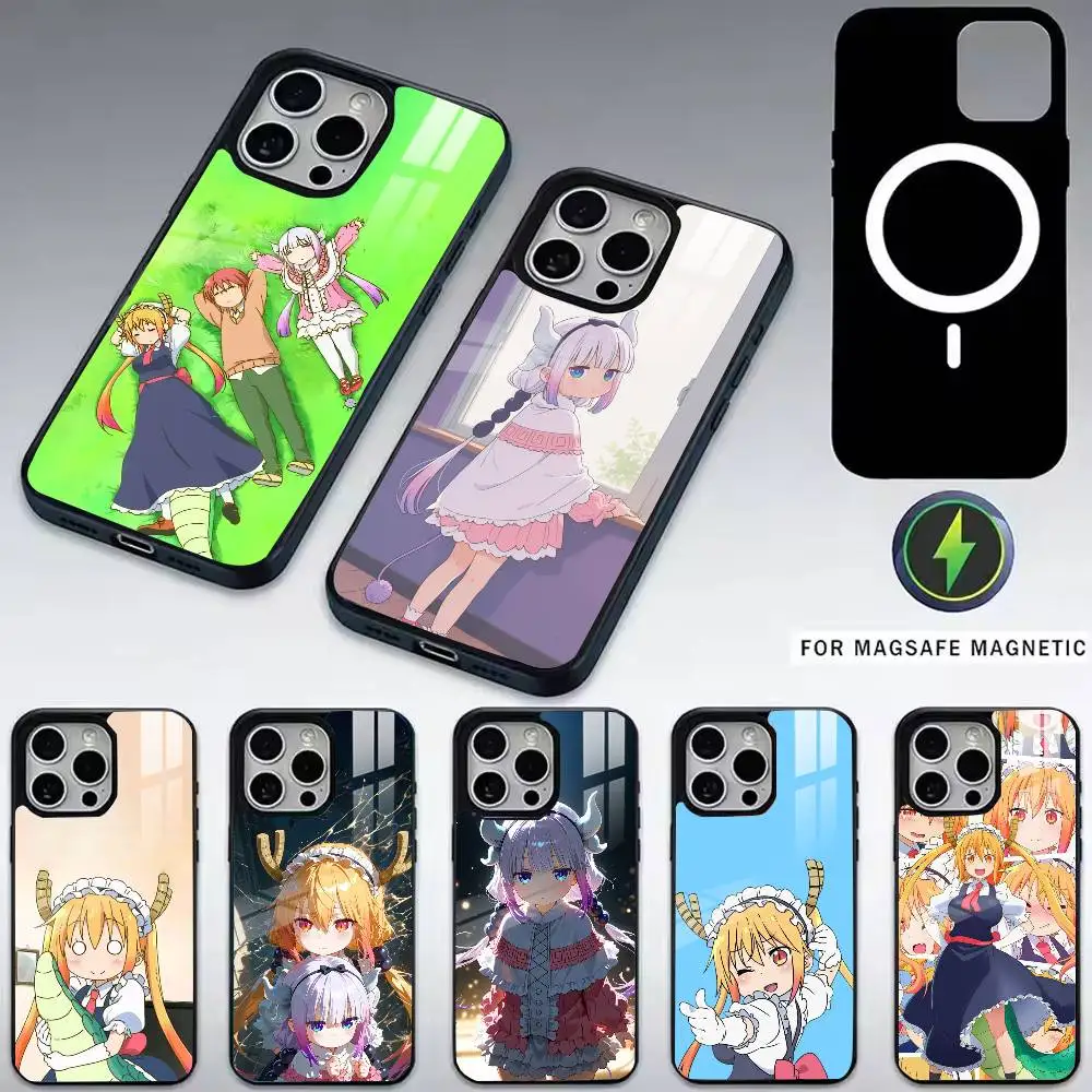 

Miss Kobayashi D-Dragon Maid Phone Case For iPhone17,16,15,14,13,12,11 Plus,Pro Magnetic For Magsafe Wireless Charging