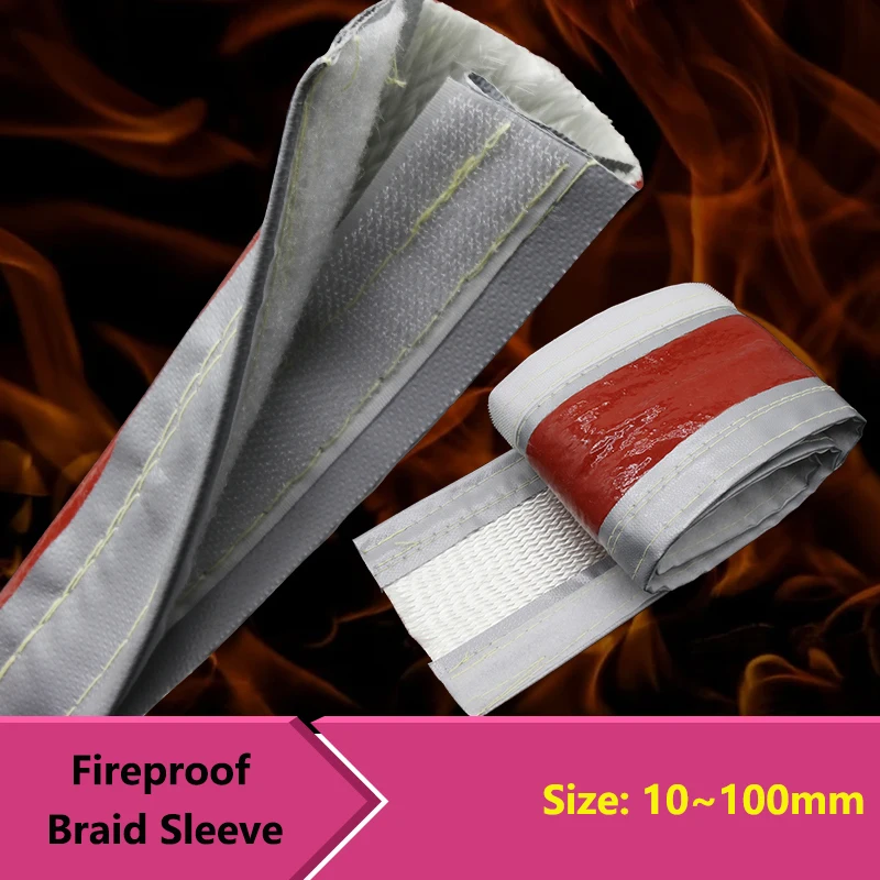 

Self Adhesive Fireproof Braided Sleeve High Temperature Resistant Fiberglass Tube Silicone Resin Coated Glass Fiber Casing Pipe